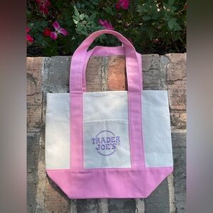 Trader Joe’s Pastel Pink mini tote bag